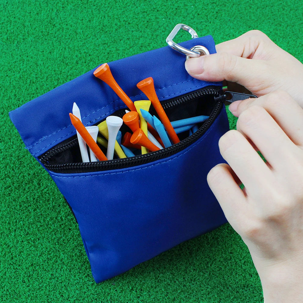 Small Golf Tee Ball Holder Pouch Bag Storage Supplies Accessories