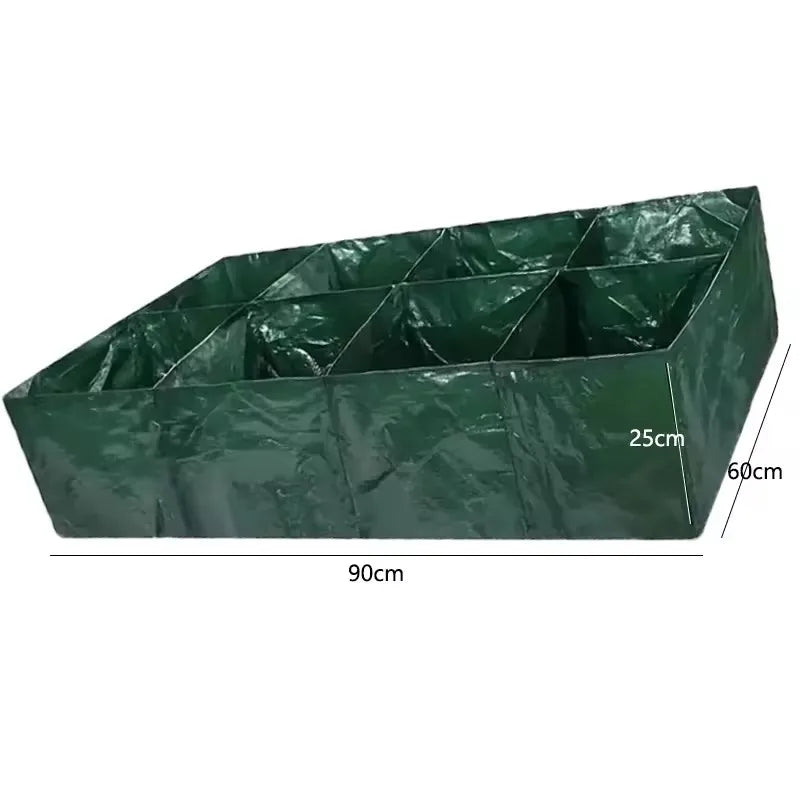 4/6/8 Grids Grow Bag Plant Garden Planter Vegetable Flower Nursery Pot Flowerpot Round Cultivation Growth Container Outdoor 