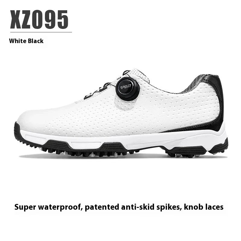 PGM Golf Shoes Men's Waterproof Shoes Breathable Men's Shoes Rotating Lace Sports Shoes XZ095