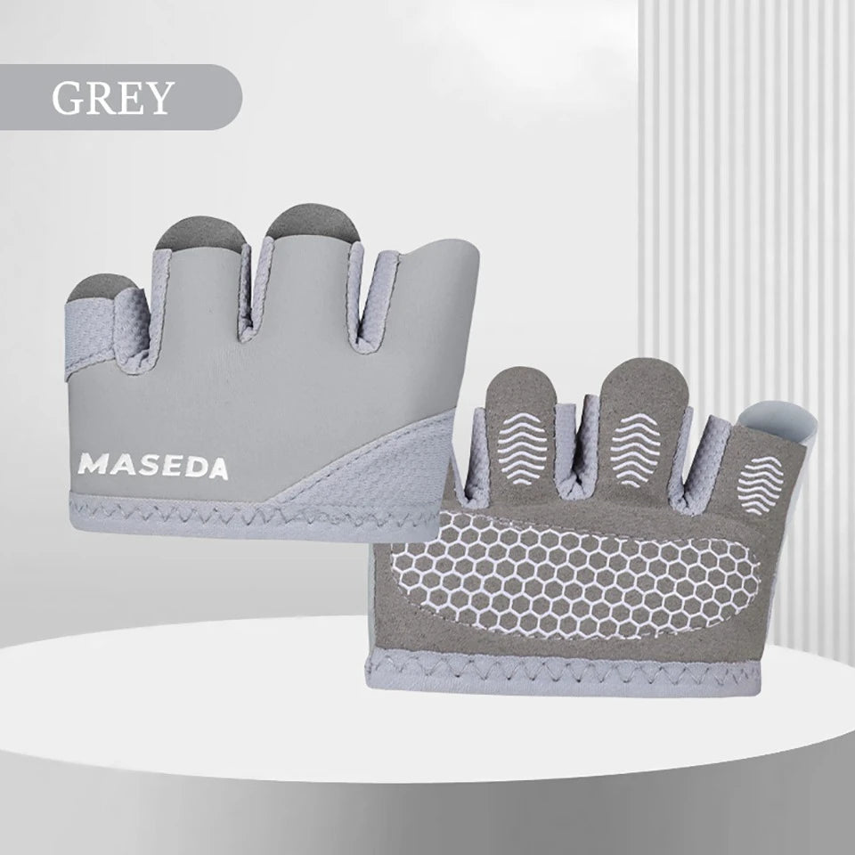 GETINFIT Yoga Fitness Gloves Half Finger Gym Training Anti-slip Workout Gloves Sport Hand Protection Thin Breathable Anti-callus