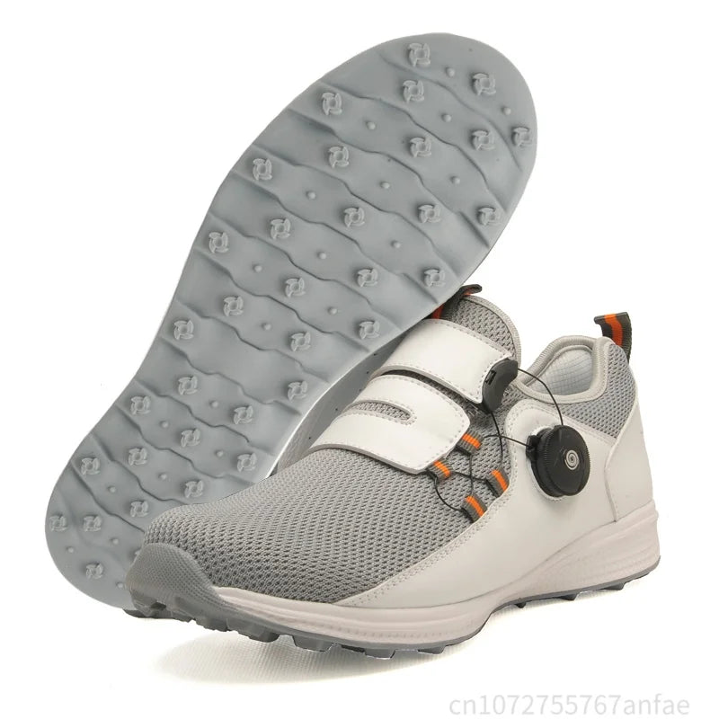 Men's Golf Shoes Summer Mesh Rotating Buckle Lightweight Breathable Women Sports Shoes