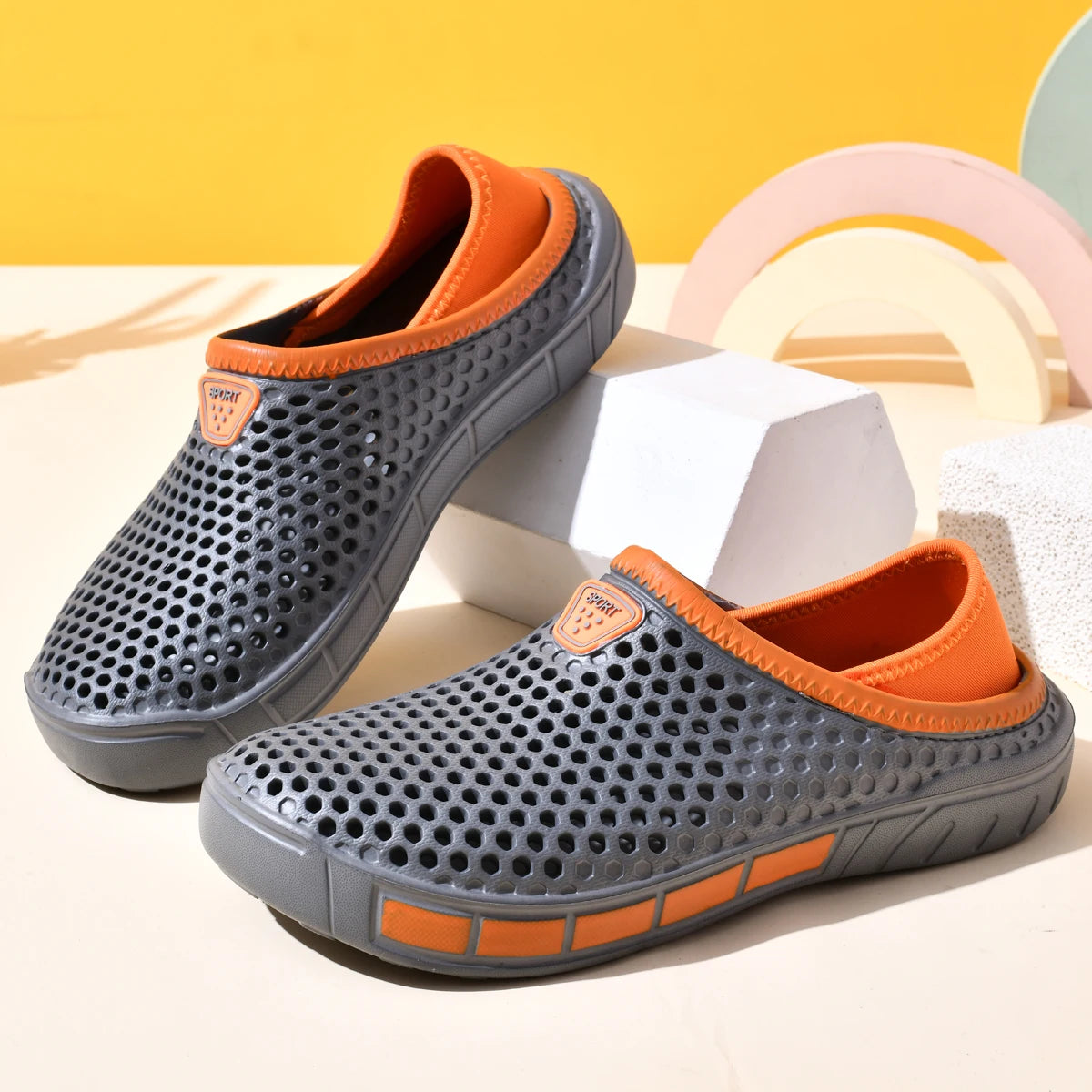 Men's Golf Shoes Foot Pedal Breathable Mesh Golfing Foot Pedal Driving Shoe Lightweight Golf Shoes for Men