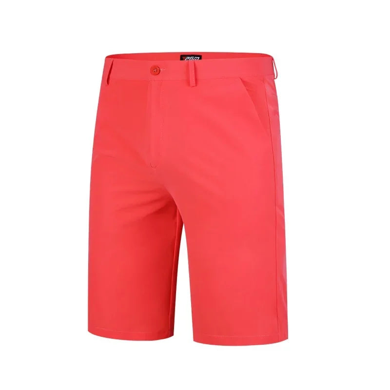 PGM Men Golf Shorts Summer Outdoor Casual Sports Shorts Elastic Breathable Golf Clothing Male Quick-dry Straight Trouser 2XS-3XL