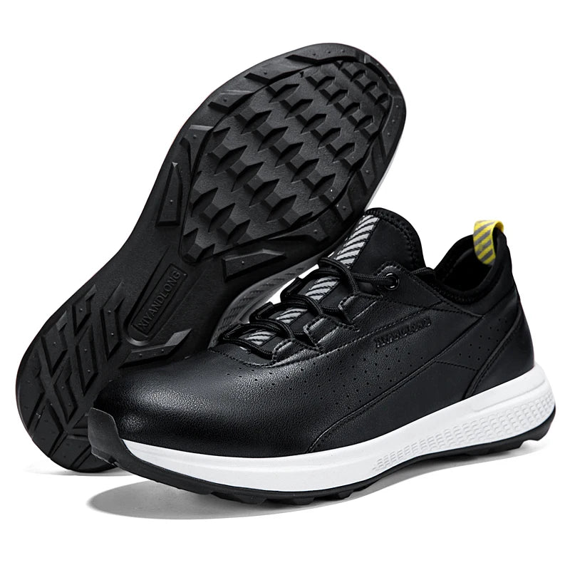 Men's Waterproof Golf Shoes Casual Sports Shoes Outdoor Golf Training Shoes Men's Walking Shoes Large Size Sports Shoes