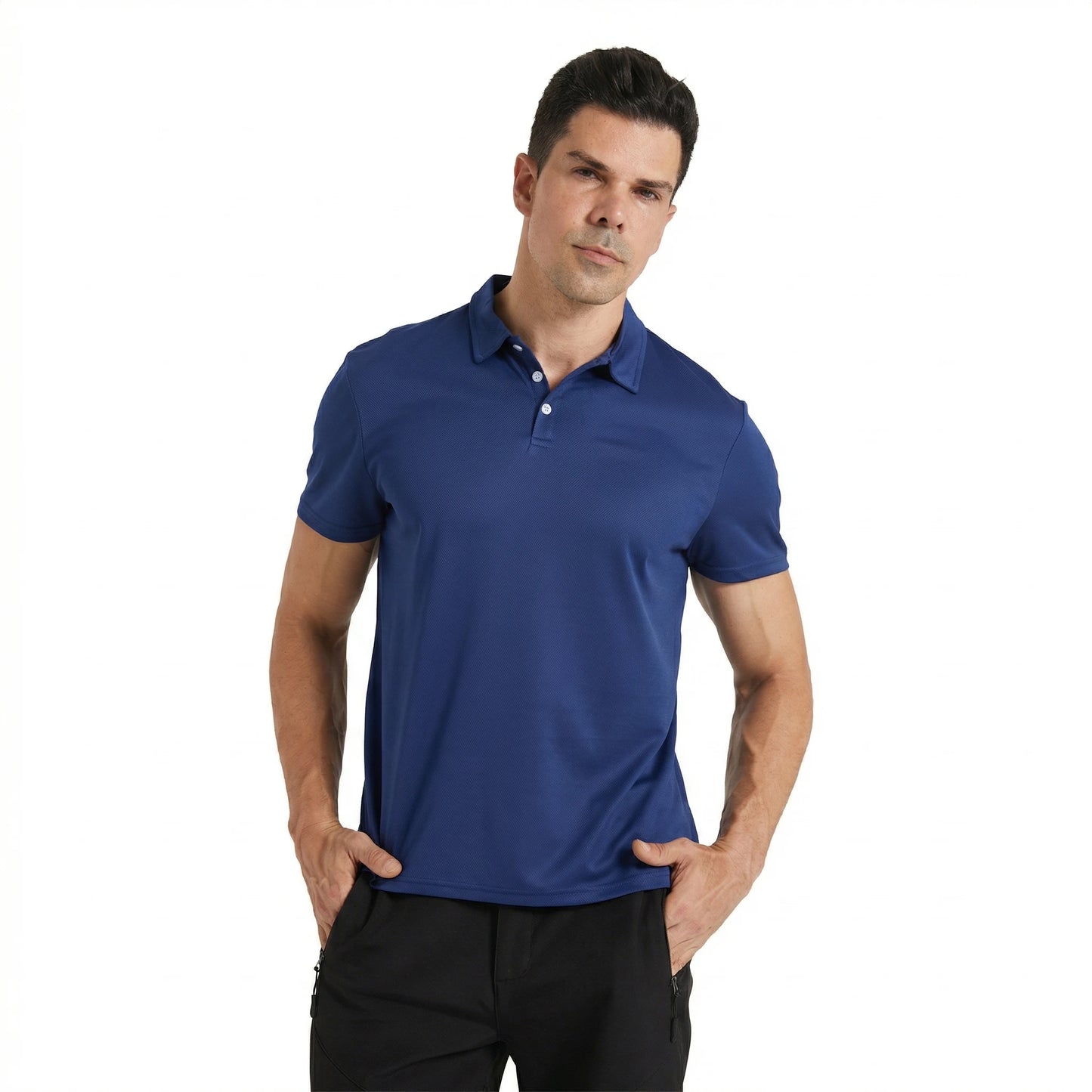 Summer Golf Shirts for Men Quick Dry Polo Shirts for Men Short Sleeve Mesh Breathable Moisture Wicking Casual T Shirt