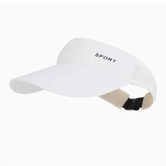 Women's Sport Sun Visor Hat, Quick-Dry Breathable Empty-Top Cap for Running Golf