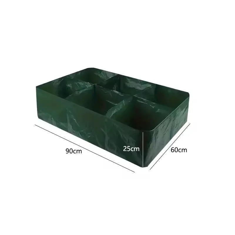 4/6/8 Grids Grow Bag Plant Garden Planter Vegetable Flower Nursery Pot Flowerpot Round Cultivation Growth Container Outdoor 