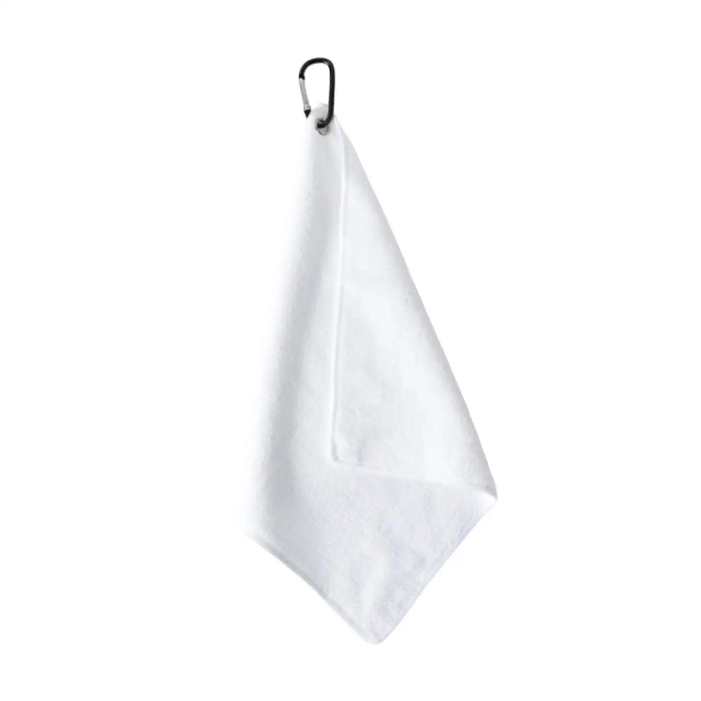 Golf Club Towel Golf Ball Cleaning Towel with Carabiner Clip Training Aid Golf Accessories Wiping Cloth for Outdoor Sport Gym