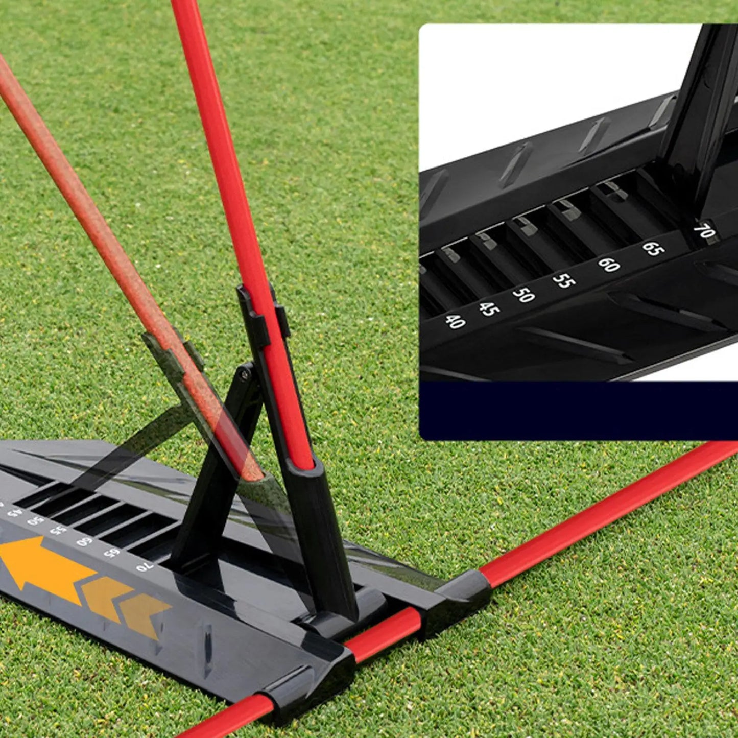 Golf Alignment Stick Holder Beginners Gift Golf Swing Trainer Practice Rod for Indoor Outdoor Yard Golf Course Accessories