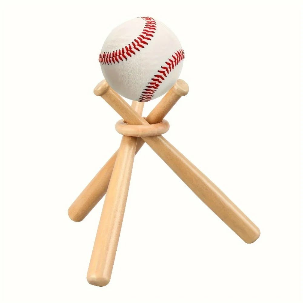 Beisbol Softball Baseball Accessories Mini Baseball Bat Display Stand Golf Tennis Ball Support Bracket DIY Triangle Base