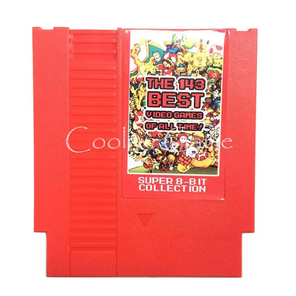 143 in 1 for 72 Pin 8 Bit Best Video Games of All Time Red Shell