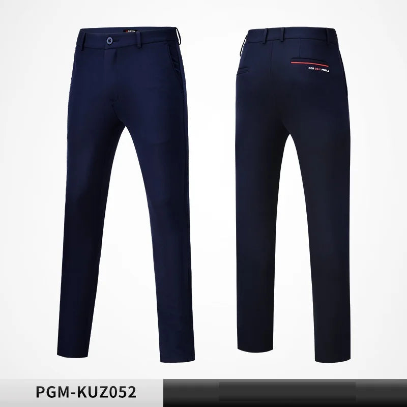 PGM Men Golf Pants Male Spring Autumn Trousers High-Elastic Casual Golf Tennis Long Pants Slim Fit Soft Sports Pant XXS-XXXL