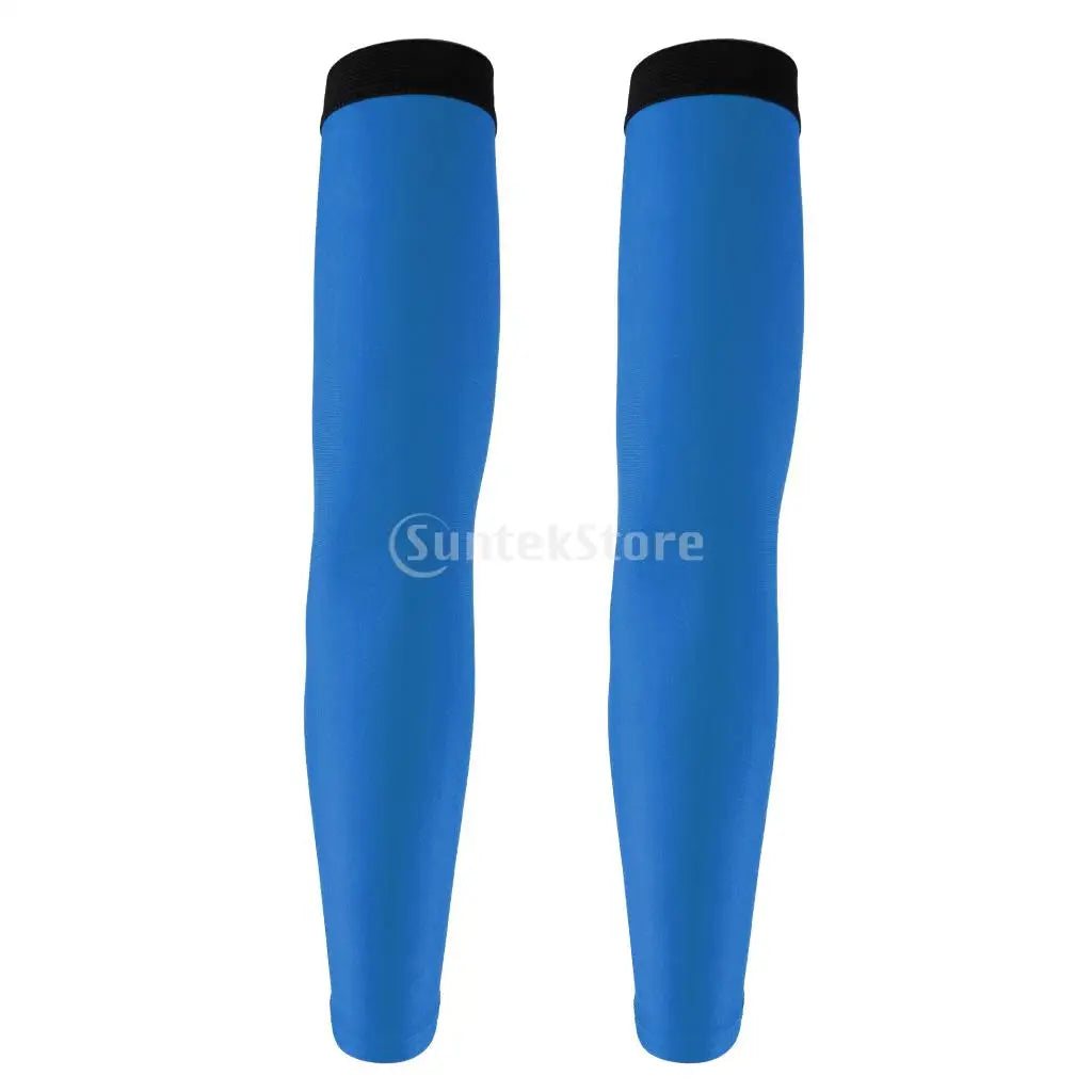 Bike Cycling Golf Arm Sleeves Sun UV Protection Bicycle Arm Warmer Red Elbow Pad Fitness Armguards Sports Cycling Arm Warmers