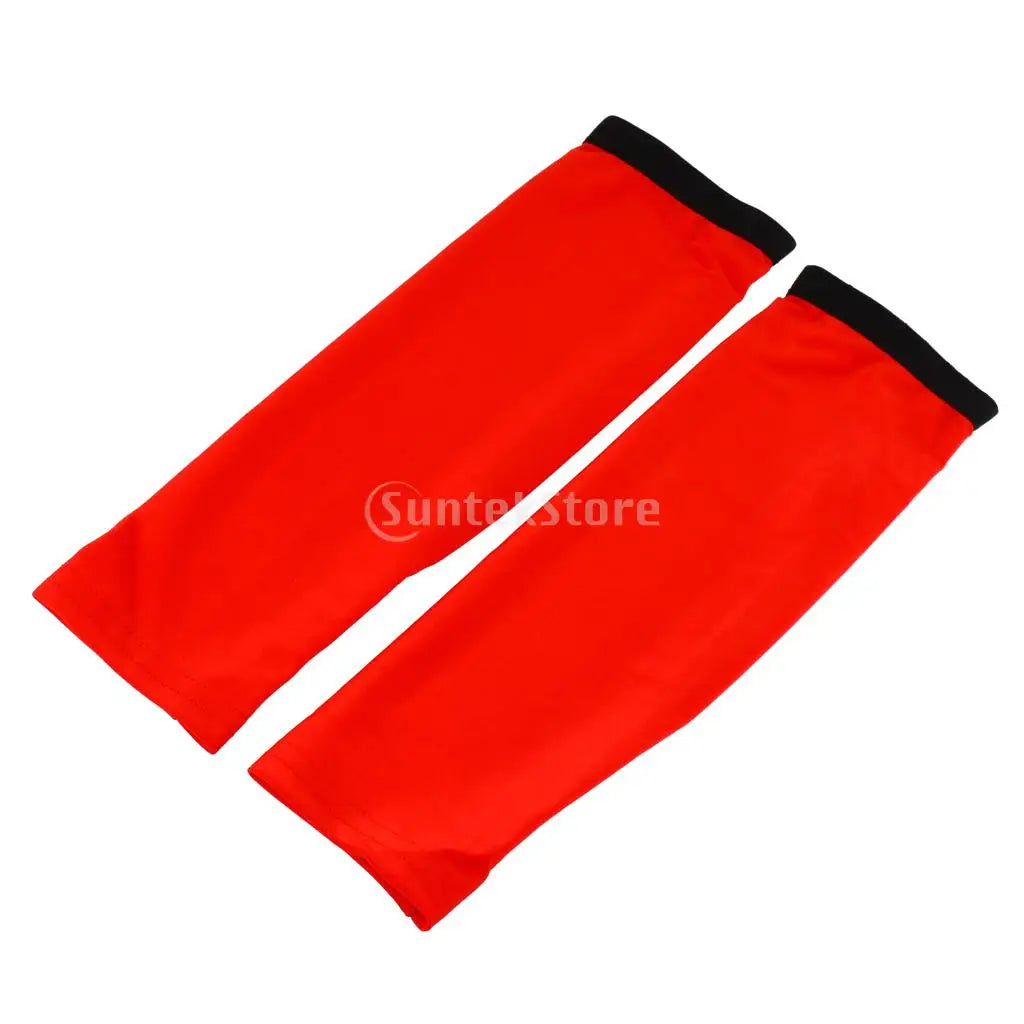 Bike Cycling Golf Arm Sleeves Sun UV Protection Bicycle Arm Warmer Red Elbow Pad Fitness Armguards Sports Cycling Arm Warmers