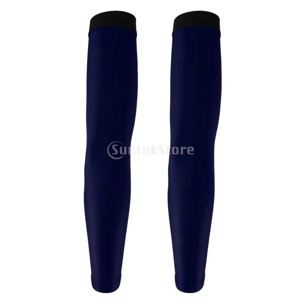 Bike Cycling Golf Arm Sleeves Sun UV Protection Bicycle Arm Warmer Red Elbow Pad Fitness Armguards Sports Cycling Arm Warmers