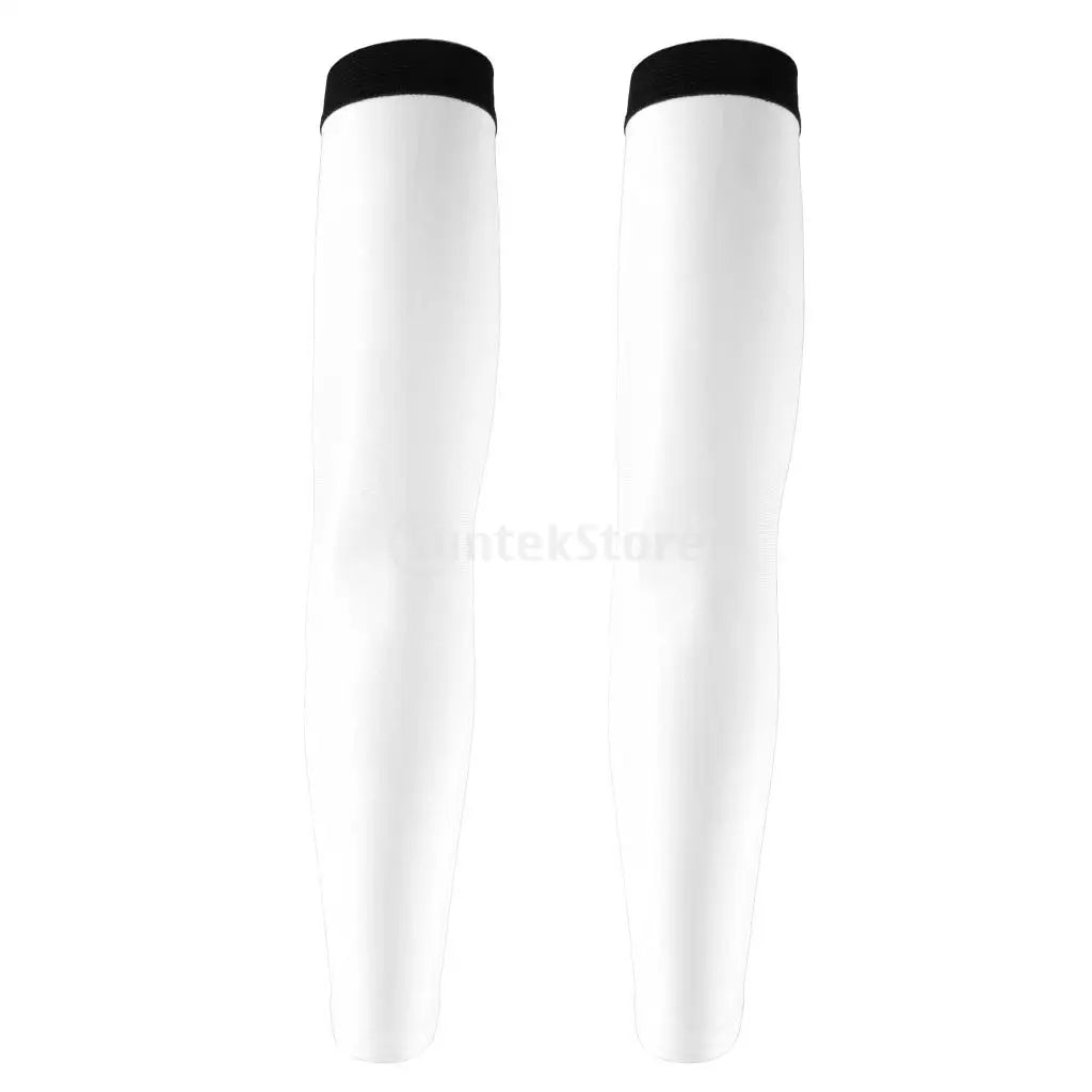 Bike Cycling Golf Arm Sleeves Sun UV Protection Bicycle Arm Warmer Red Elbow Pad Fitness Armguards Sports Cycling Arm Warmers