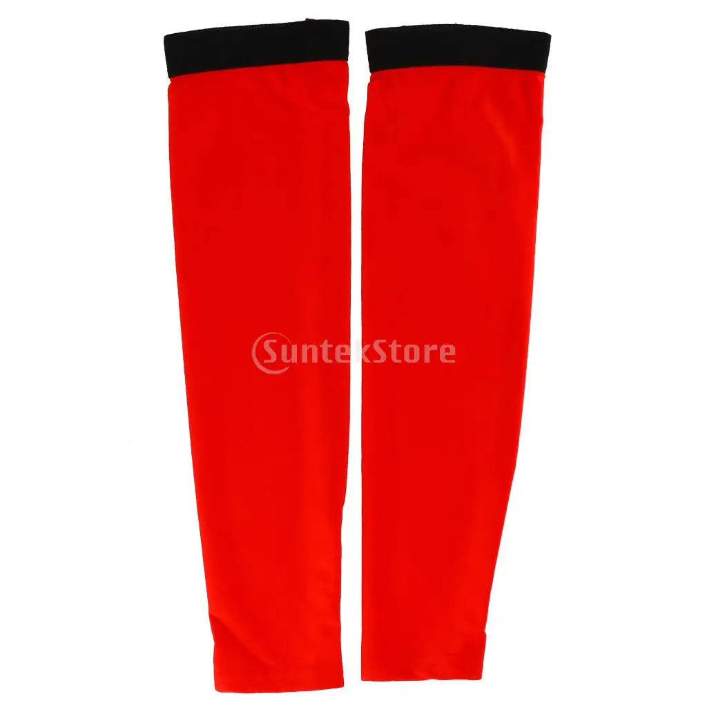 Bike Cycling Golf Arm Sleeves Sun UV Protection Bicycle Arm Warmer Red Elbow Pad Fitness Armguards Sports Cycling Arm Warmers