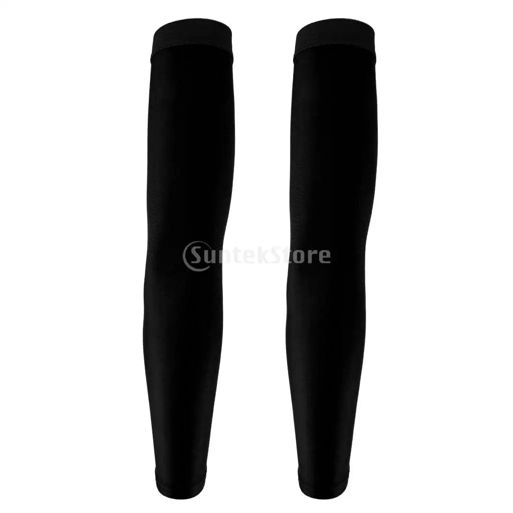Bike Cycling Golf Arm Sleeves Sun UV Protection Bicycle Arm Warmer Red Elbow Pad Fitness Armguards Sports Cycling Arm Warmers