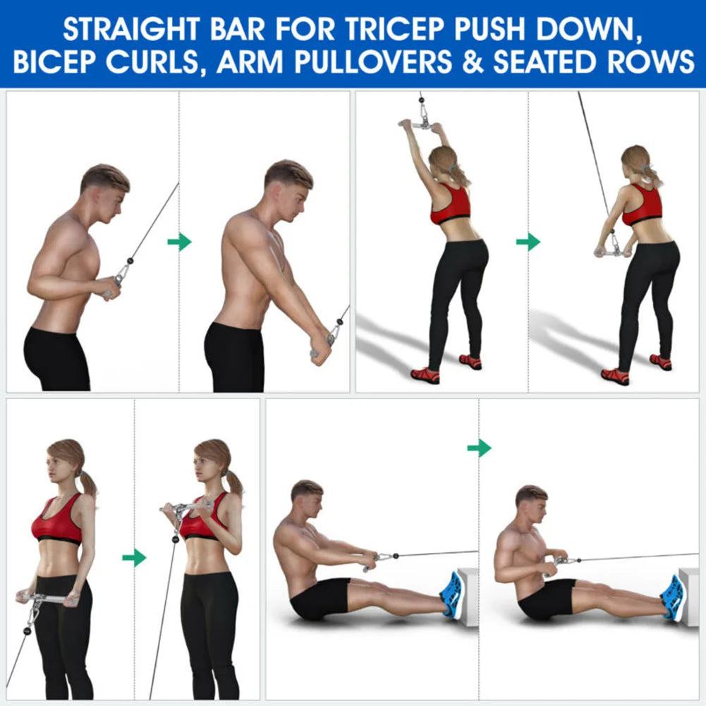 Fitness Muscle Pulling Bar Accessories Training Device Accessories Pull Down Shoulder Biceps Pulling Bar