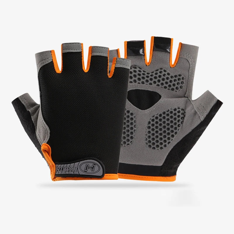 Gym Gloves Fitness Training Fingerless Men Women Bodybuilding Exercise Sports Gloves for Cycling Bicycle Anti Slip Breathable