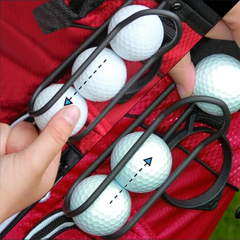 RTSHE-Golf Ball Holder Stand Holds 3 Golf Balls Belt Clip Tees Holder Golf Accessories Set