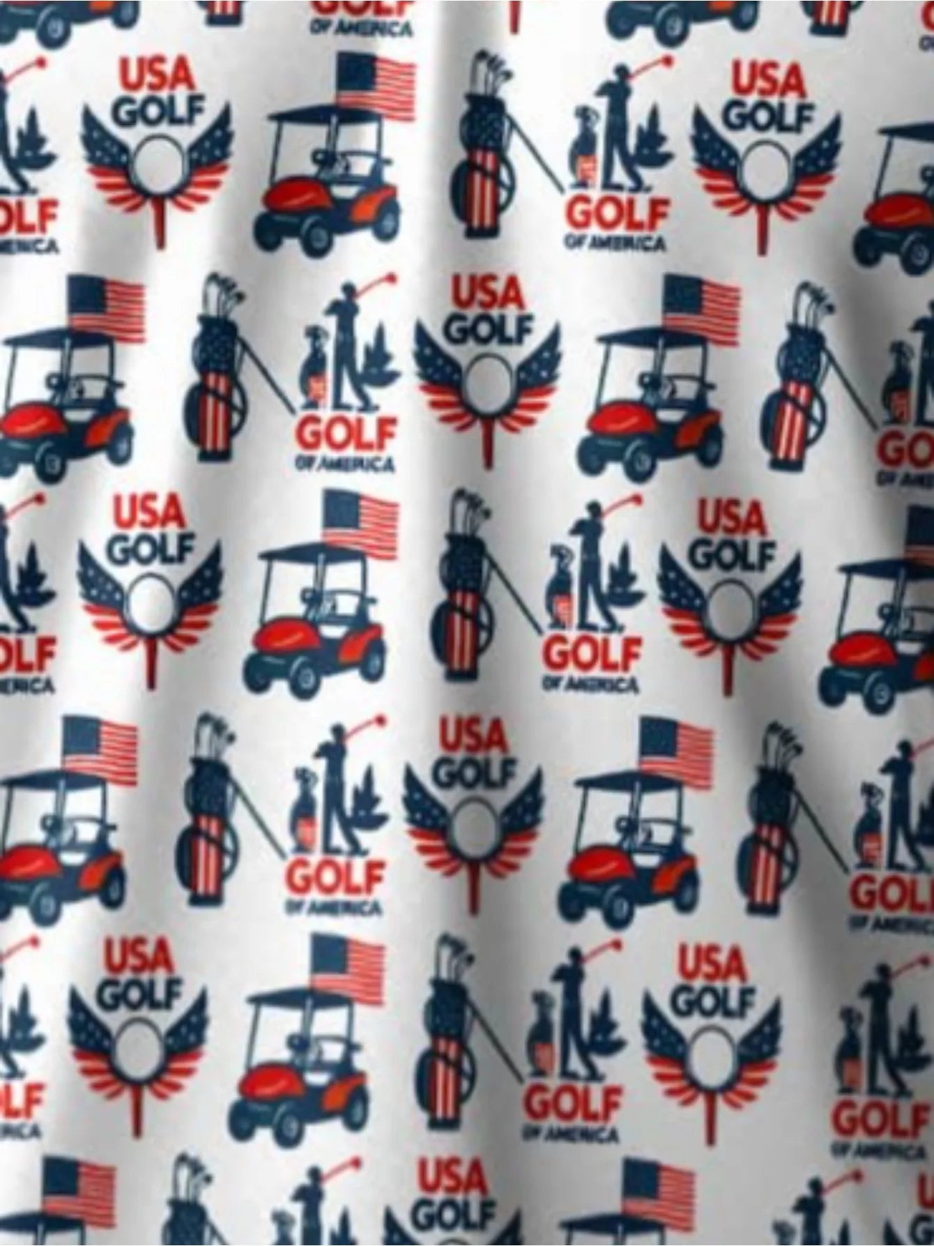 2026 Latest Men's 3D Printed Short Sleeve Shirt - American Golf Theme Pattern - Comfortable, Breathable, Quick-Drying