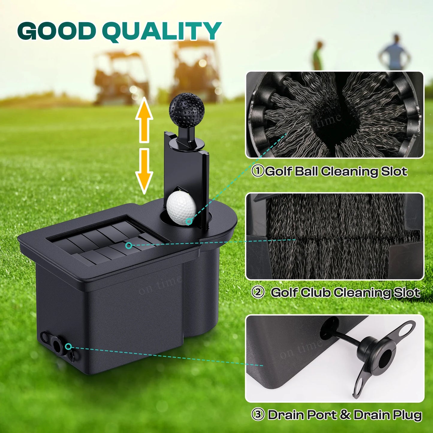 Golf Cart Accessories Golf Club & Balls Washer Cleaner & bracket for Club Car Precedent/Tempo/Onword