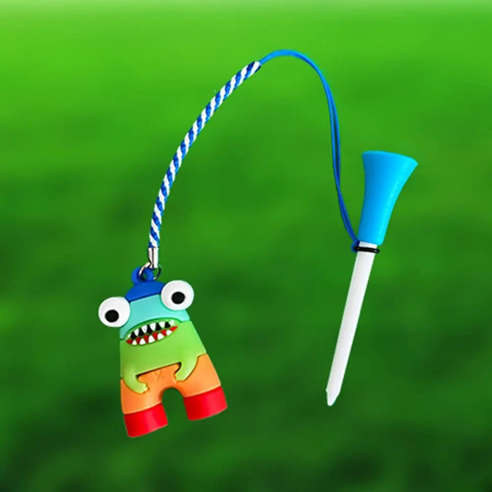 Golf Accessories 8.3mm Golf Ball Tees Astronaut Cartoon Golf Rubber Tees Durable Easy To Find Golf Enthusiasts