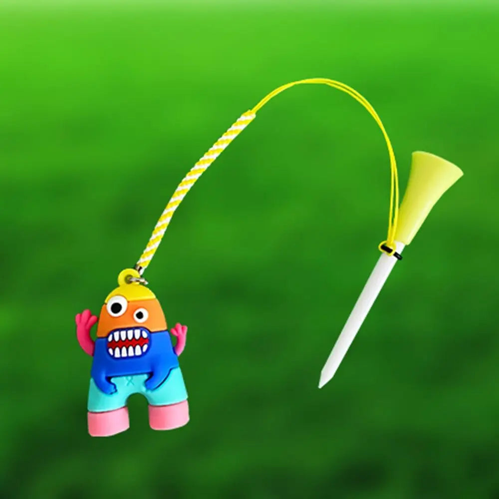 Golf Accessories 8.3mm Golf Ball Tees Astronaut Cartoon Golf Rubber Tees Durable Easy To Find Golf Enthusiasts