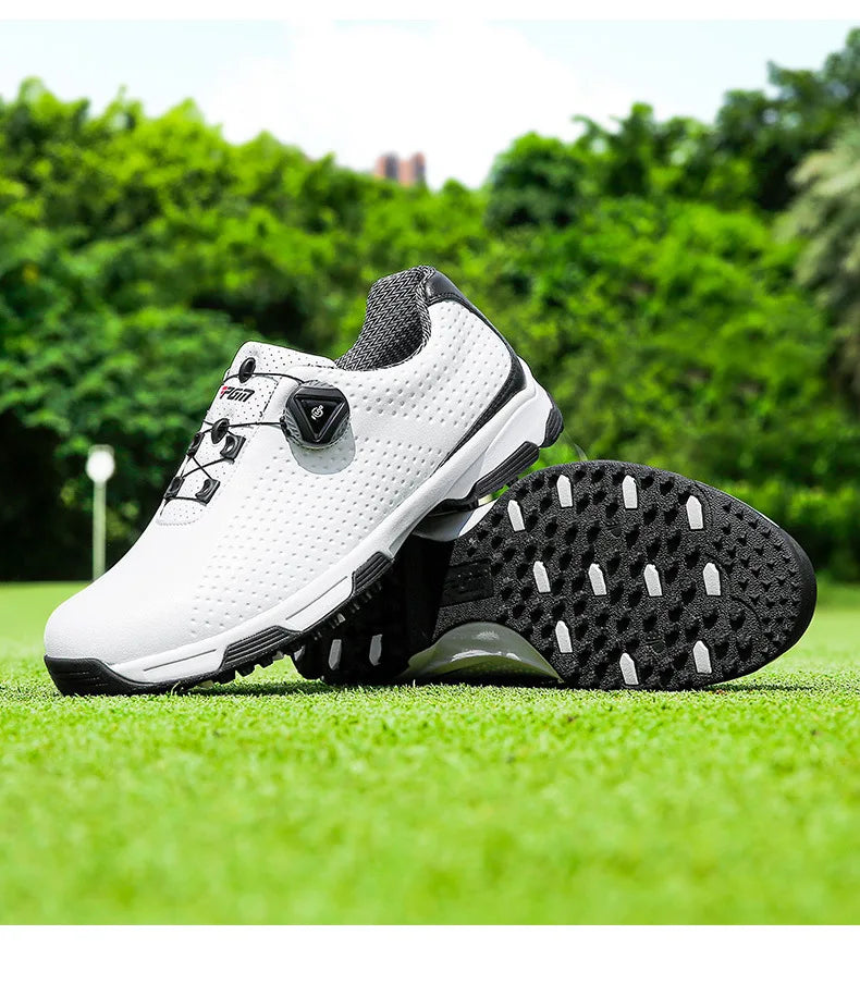 PGM Golf Shoes Men's Waterproof Shoes Breathable Men's Shoes Rotating Lace Sports Shoes XZ095