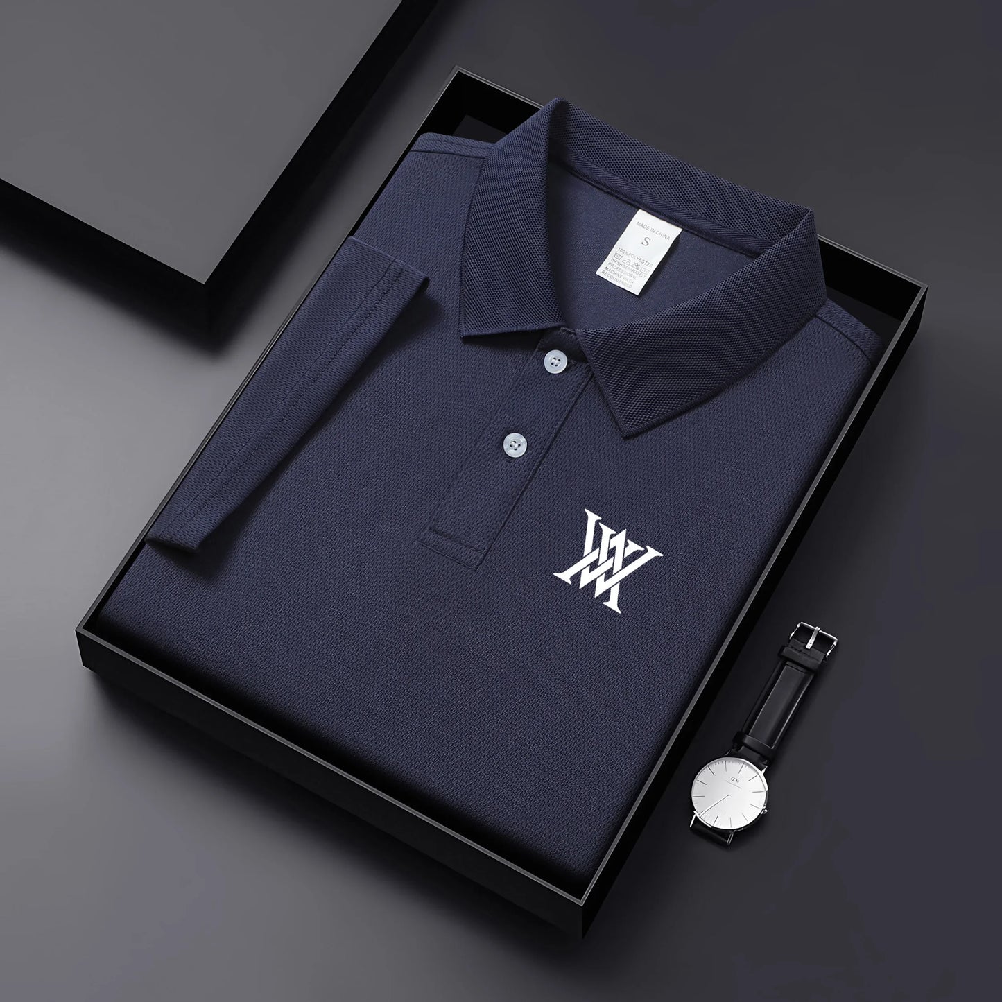 Men's Golf Shirt Golf Collar Casual Collar Short Sleeve Basic Modern Solid Color Spring/Summer Regular Fit