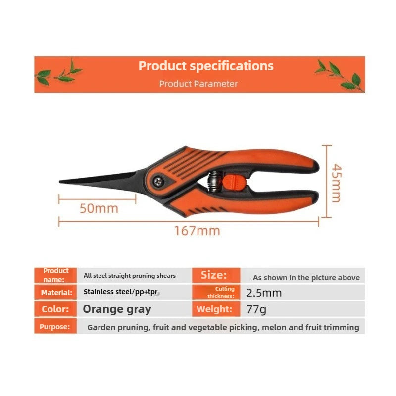 Gardening Pruning Scissors, Pruning Fruit Tree Garden Floral Scissors, Pruning Branch Scissors Flower Scissors