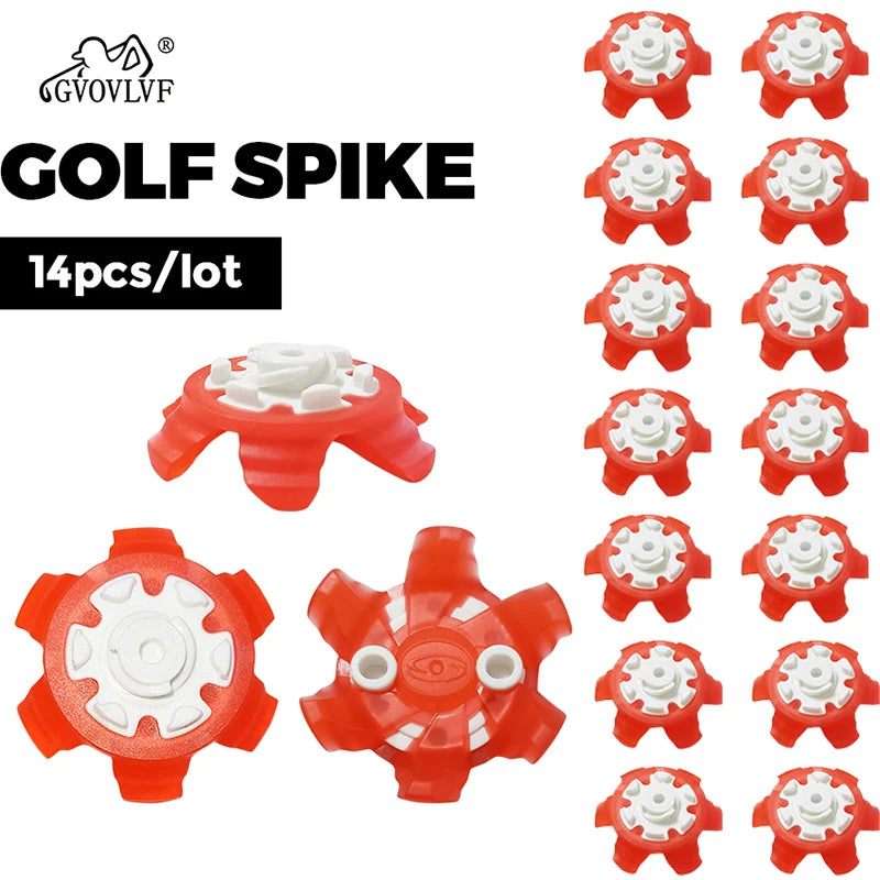 Golf Accessories Shoe Studs Wear-Resistant And Sturdy 14 Pieces+nail Remover Set Circular Spiral Shape