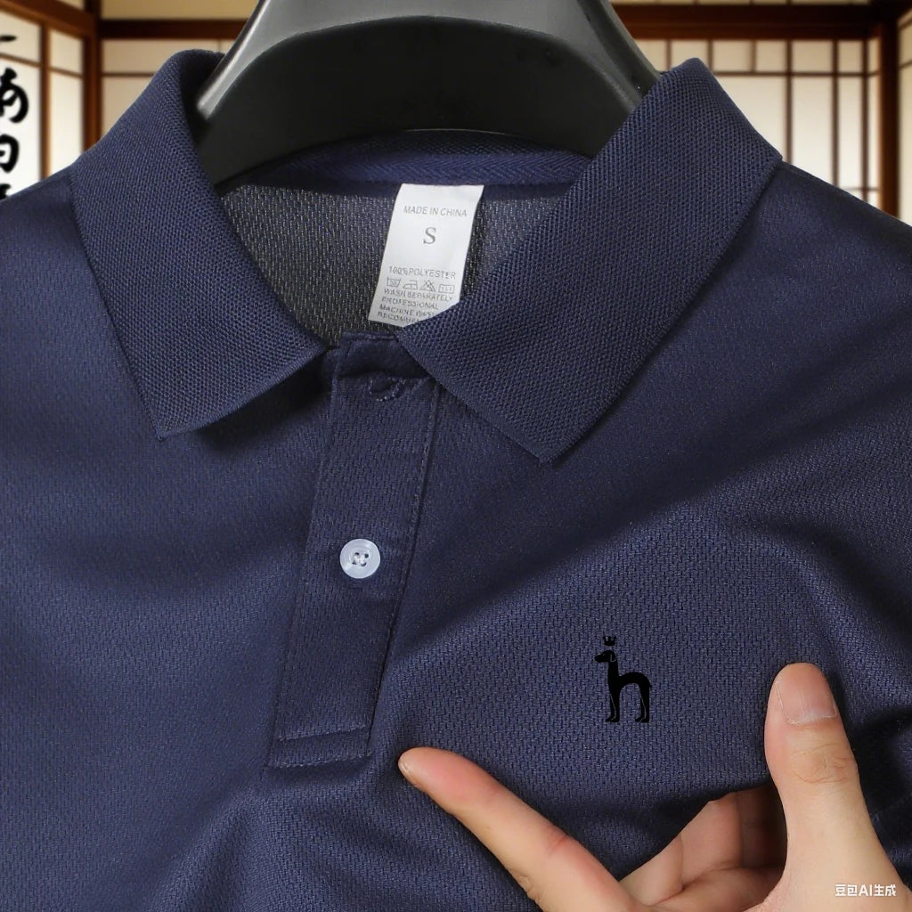 2026 Golf new short sleeved men's polo shirt, men's sports and leisure T-shirt, fashionable and simple solid color top