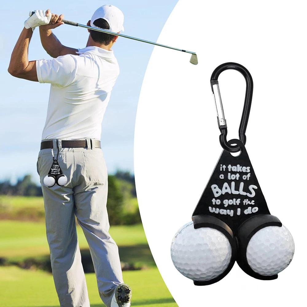 1pcs Creative Portable Golf Storage Stand With Golf Accessories That Can Hold Two Balls For Outdoor Sports Fun Gifts For Golfers