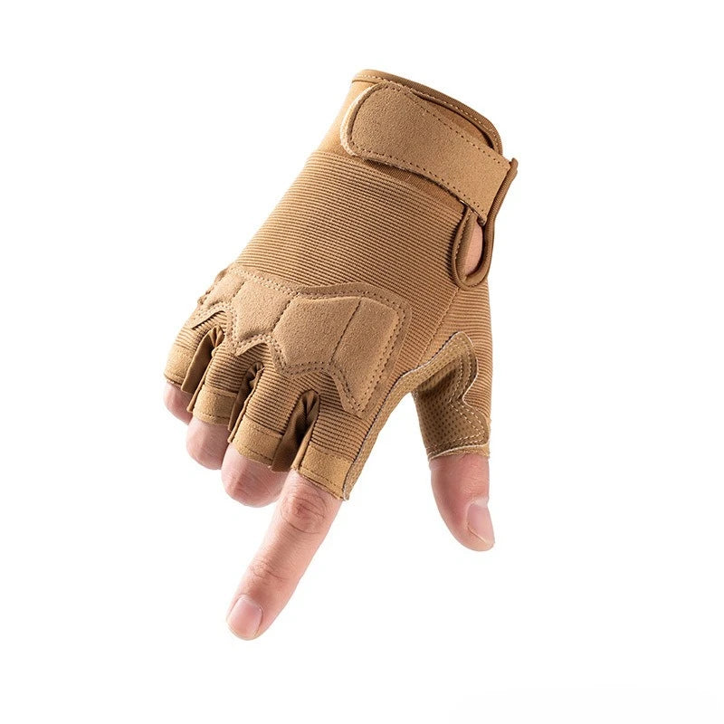 Fitness Gloves Half-refer To Anti-slip and Wear-resistant Tactical Protective Gloves for Outdoor Sports Cycling Training