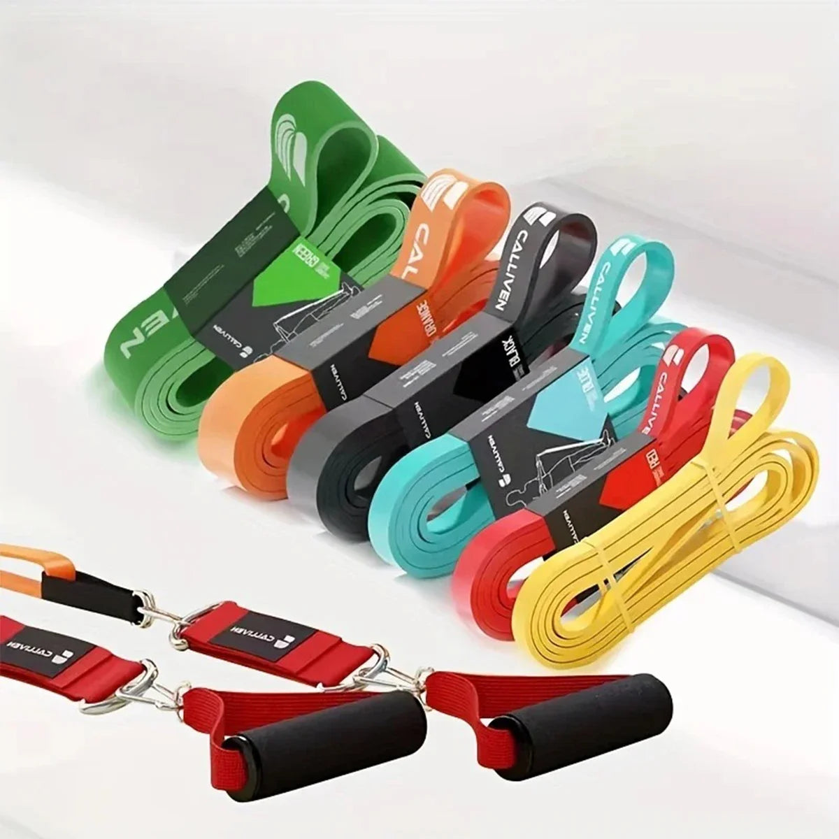 Fitness Elastic Band Fitness Enthusiast Resistance Tension Band Strength Training Yoga Waist and Leg Tension Rope Auxiliary Band