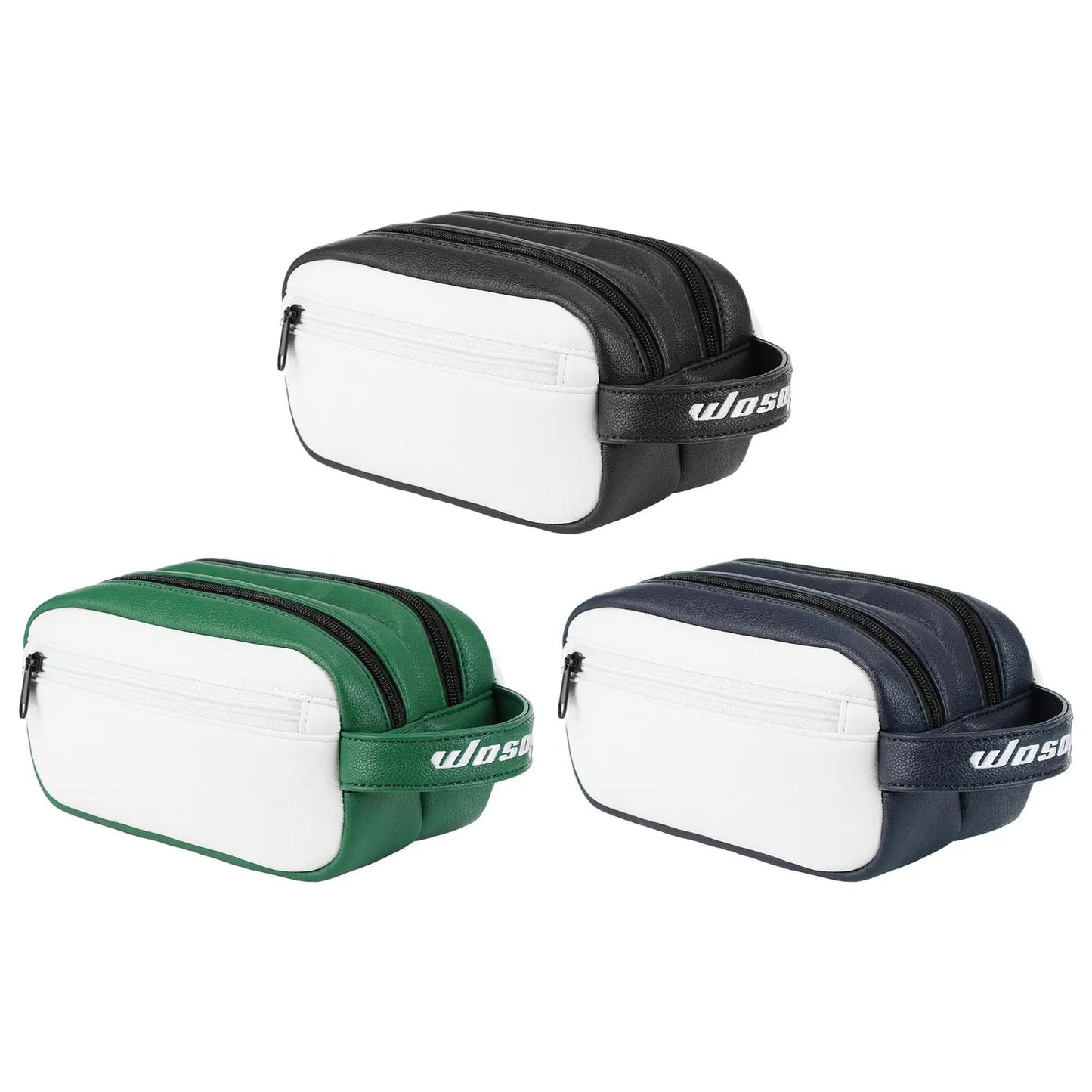 Golf Balls Bag with Handle Strap Multifunctional Valuables Pouch Golf Ball Case Storage Organizer for Outdoor Sports Men Women