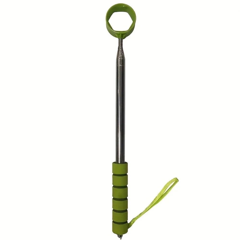 1 Piece Retractable Golf Ball Pick-Up Tool, 9-Foot Stainless Steel Grabber, Adjustable and Durable Golf Accessory for Golf Courses and Practice, Ideal Gift for Golf Enthusiasts