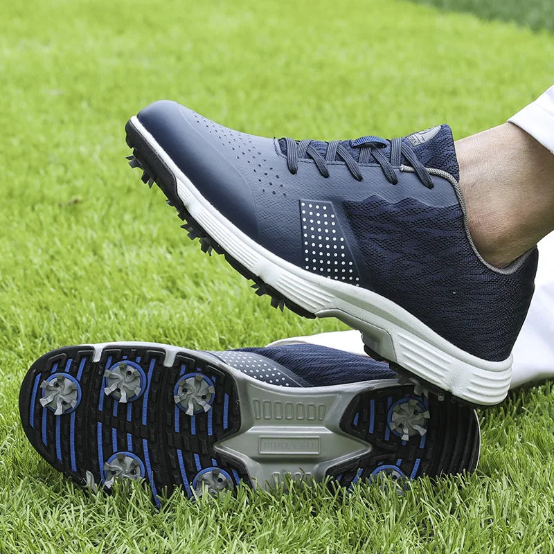 Waterproof Golf Shoes for Men Spikeless Outdoor Golf Sport Training Sneakers Classic Mens Golf Trainers Big Size 13 14
