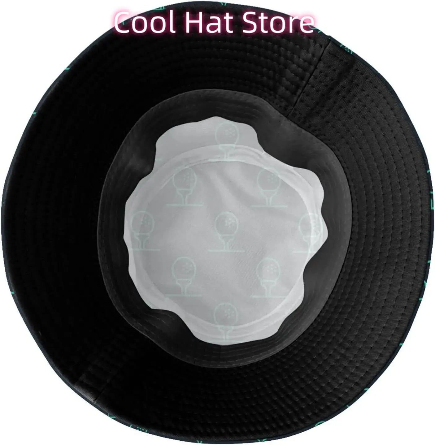 Cute Funny Golf Pattern Bucket Hat Fashion Sport Golf Beach Sun Hats Summer Outdoor Boonie Cap for Women Men