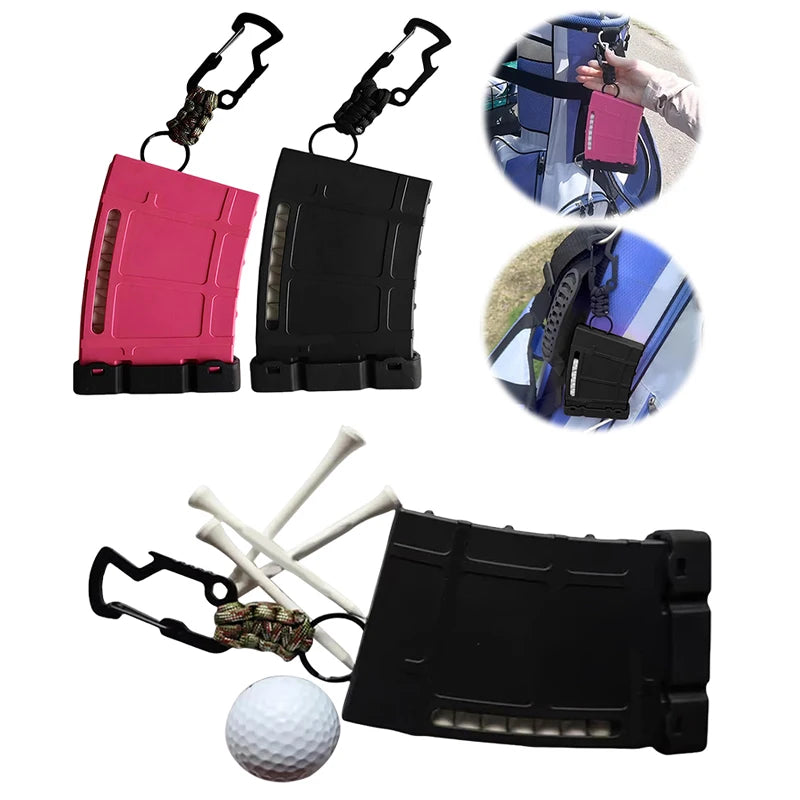 Golf Tee Holder Lightweight Plastic Portable Golf Tees Hanging Case Storage Box Waterproof Easy To Carry Golf Accessories
