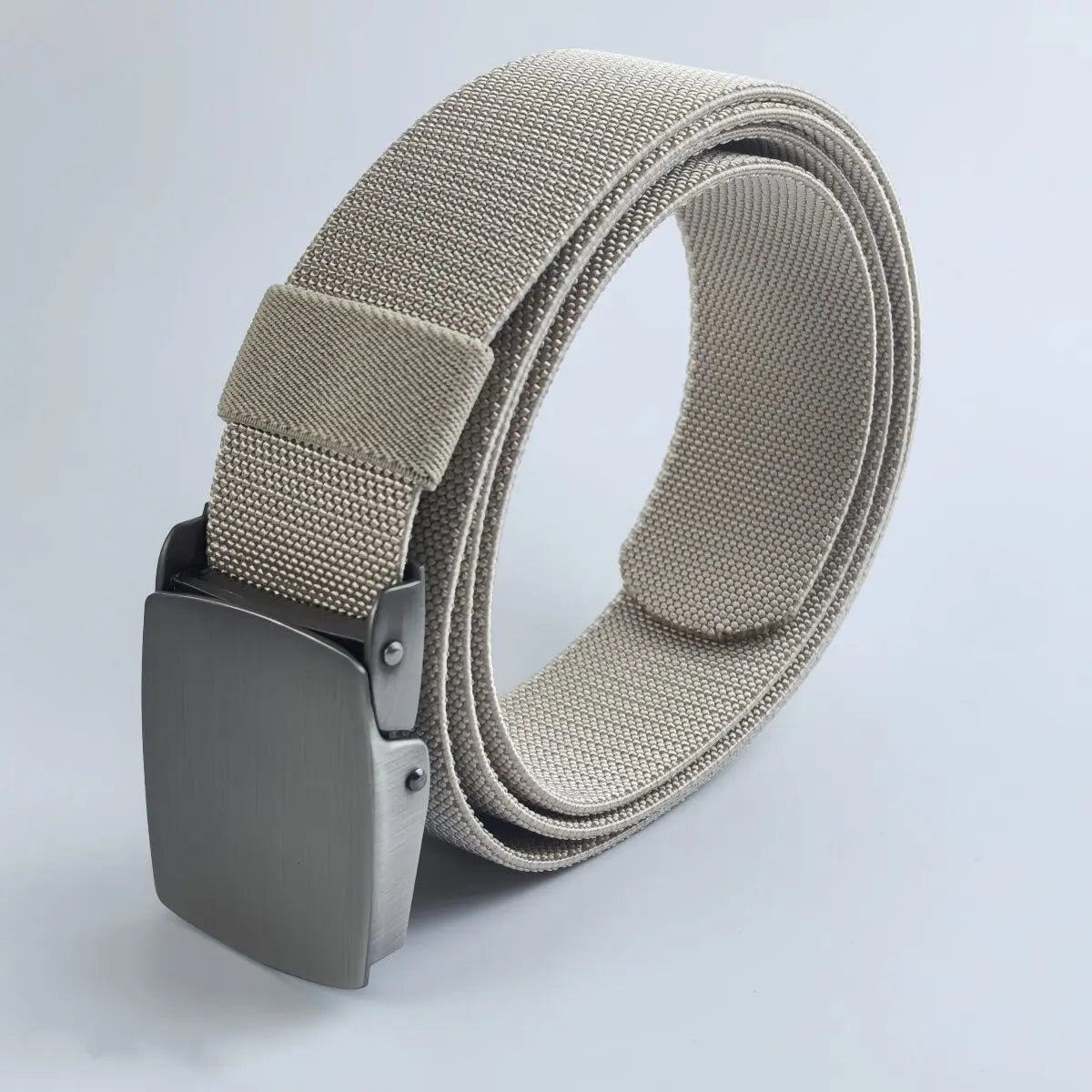 New Golf Sports Elastic Belt Fashion Belt Metal Automatic Buckle Tough Stretch Nylon Men Work belt 120CM Big Size Belts