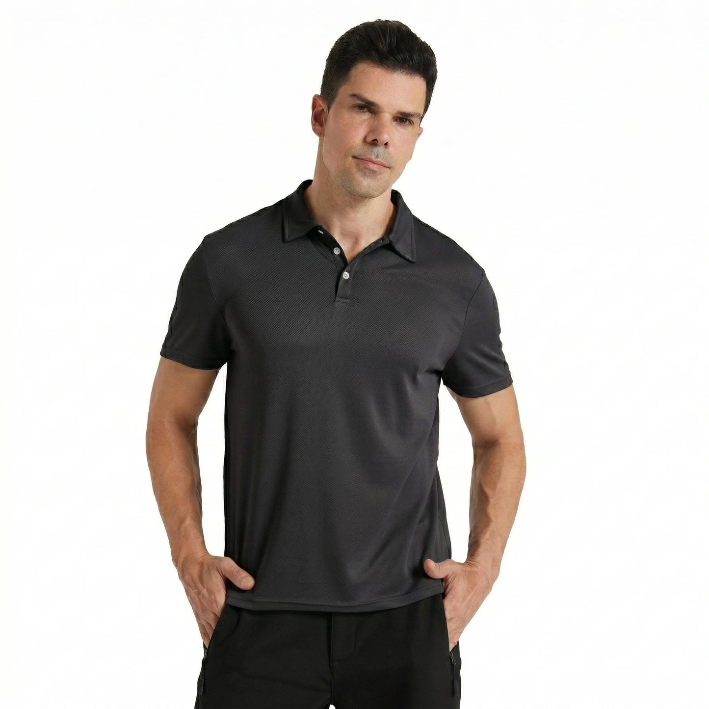 Summer Golf Shirts for Men Quick Dry Polo Shirts for Men Short Sleeve Mesh Breathable Moisture Wicking Casual T Shirt
