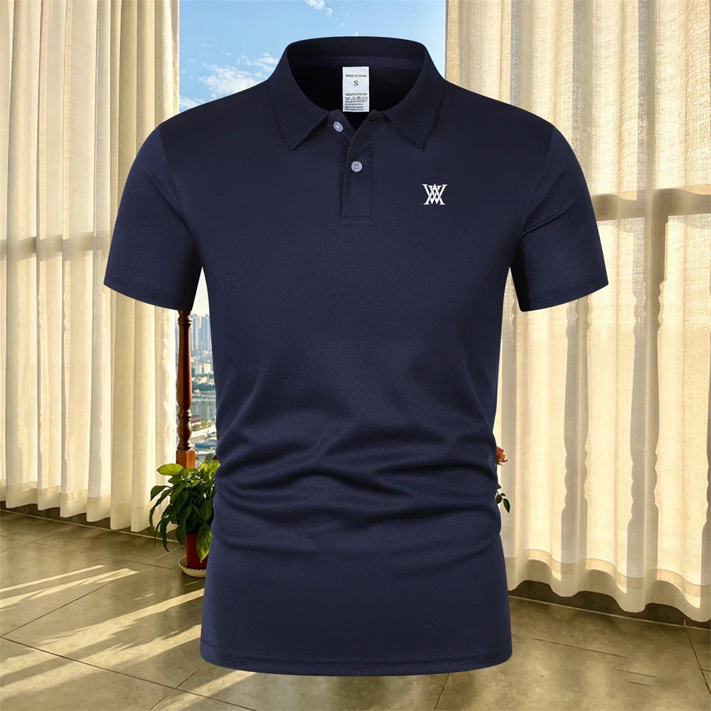 High Quality Men's Golf T-shirt Business Casual Short Sleeved Polo Shirt Summer Fashion Short Sleeved Comfortable Breathable Top