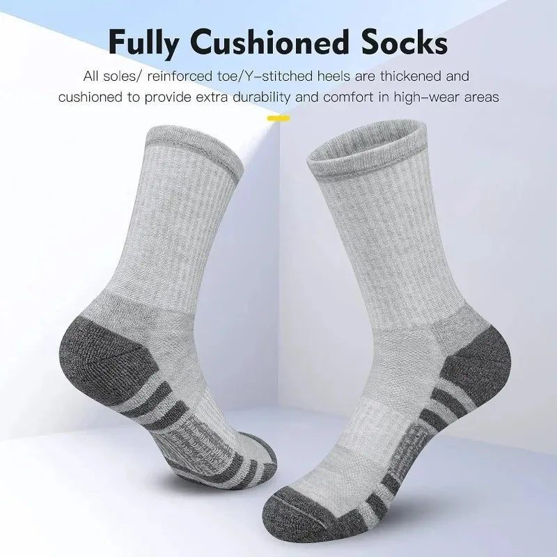 8PCs-4pairs Sports Socks Cushioning Breathable Running Socks High-Performance and Durable Outdoor Sports Socks For Men and Women