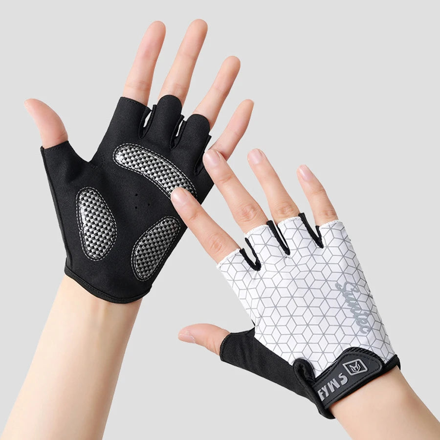 Fitness gloves for men and women, outdoor gym, dumbbell equipment training, half finger wrist protection, breathable gloves, ant