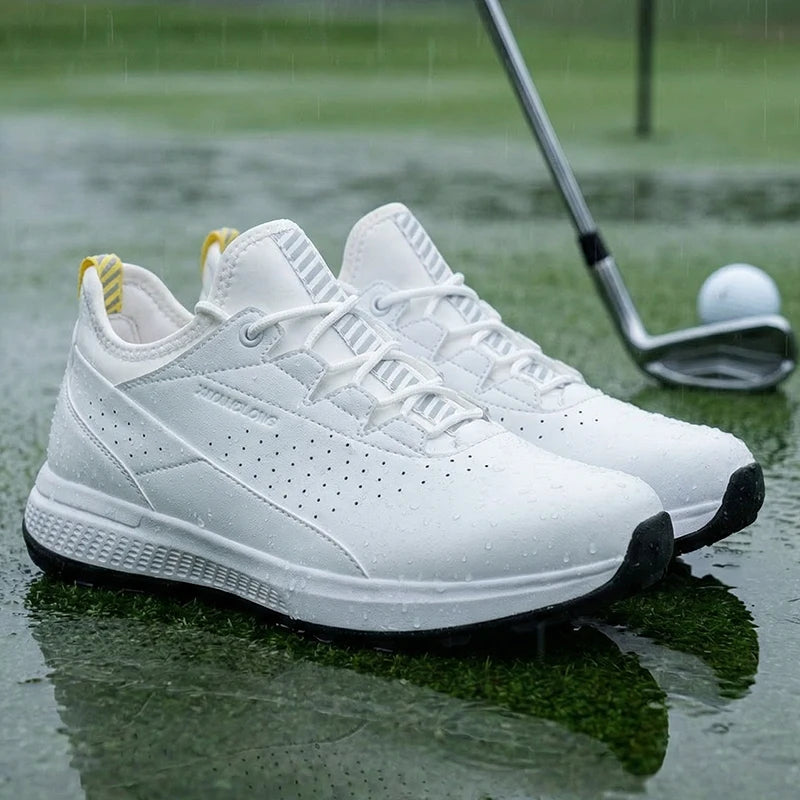 Men's Waterproof Golf Shoes Casual Sports Shoes Outdoor Golf Training Shoes Men's Walking Shoes Large Size Sports Shoes