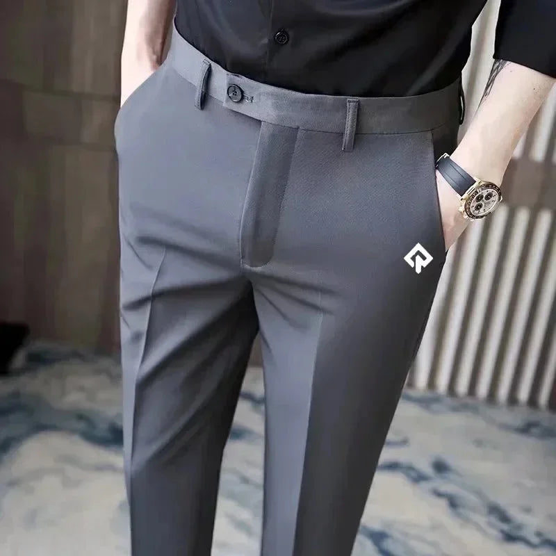 Men Golf Trousers Slim-fit Drape Casual Golf Pants Men Korean Version Slim-fit Elastic Skinny Golf Clothing Sports Ninth Pant