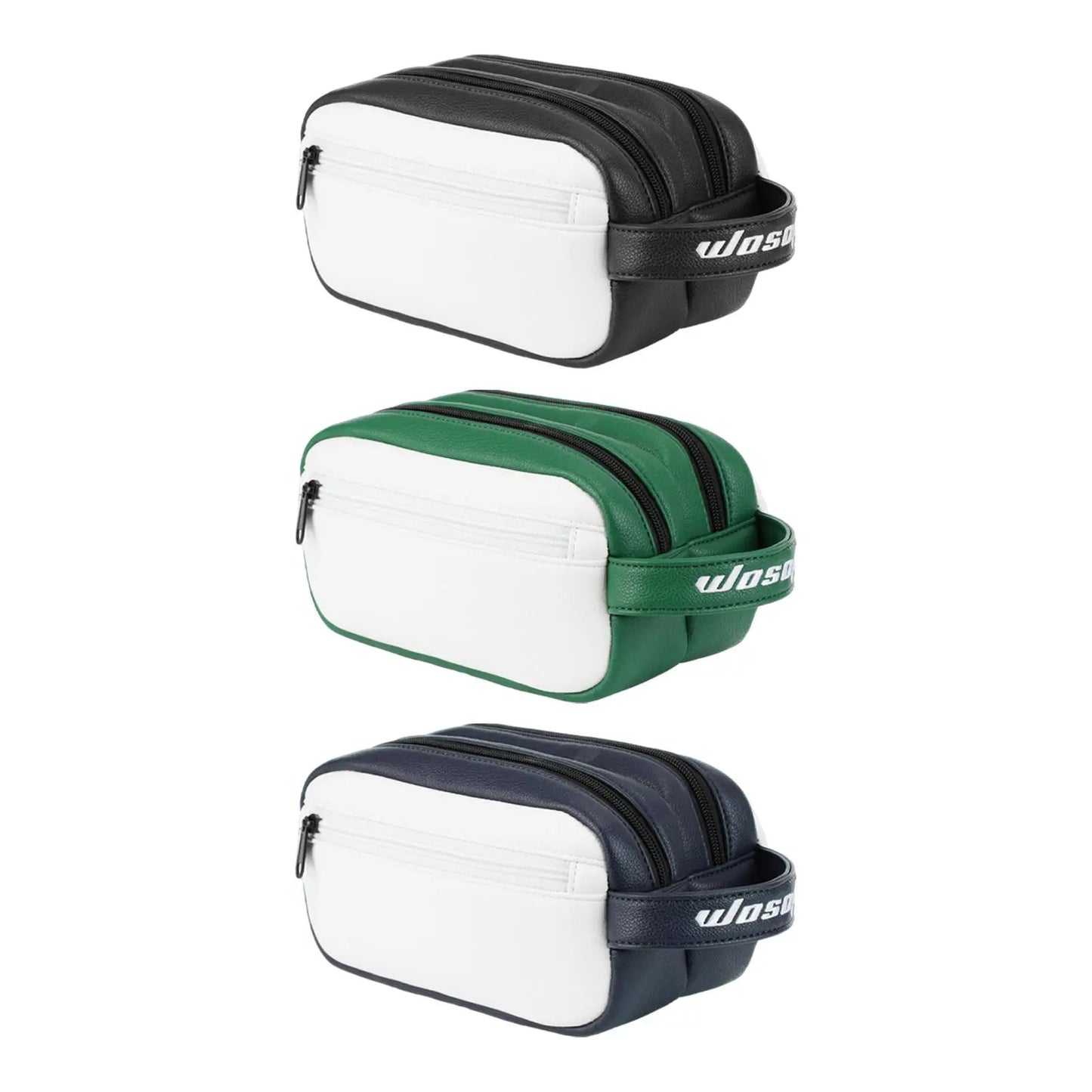 Golf Balls Bag with Handle Strap Multifunctional Valuables Pouch Golf Ball Case Storage Organizer for Outdoor Sports Men Women